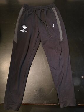 Georgetown Womens Basketball Jordan Black Joggers with Gray Accents